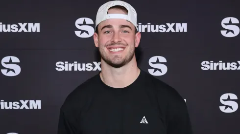 Dalton Kincaid visits with SiriusXM at Super Bowl LVIII.