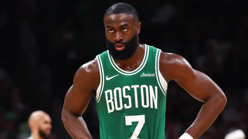 Jaylen Brown #7 of the Boston Celtics.