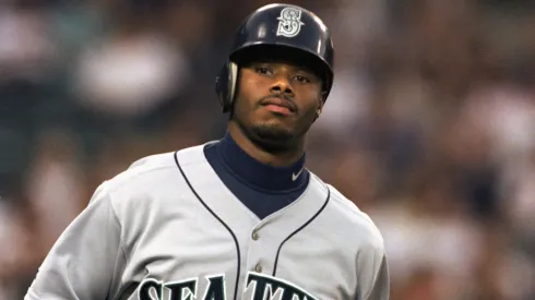 Ken Griffey Jr. #24 of the Seattle Mariners in 1999.
