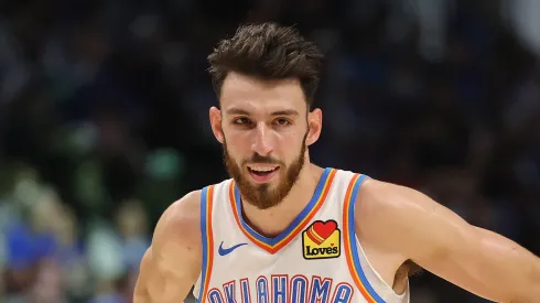 Chet Holmgren #7 of the Oklahoma City Thunder