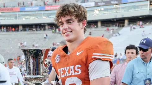 Arch Manning after the win over the Oklahoma Sooners
