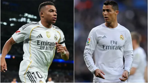 Kylian Mbappe and Cristiano Ronaldo during his time in Real Madrid.