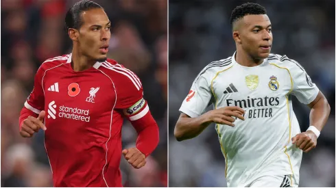 Virgil van Dijk of Liverpool and Kylian Mbappe of Real Madrid.