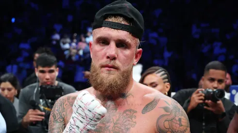 Jake Paul celebrates after scoring a tko in the first round against Ryan Bourland.