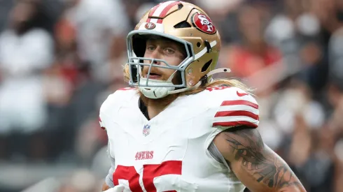 George Kittle #85 of the San Francisco 49ers.