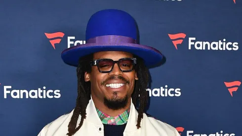 Cam Newton attends Michael Rubin's Fanatics Super Bowl party at the Marquee Nightclub at The Cosmopolitan of Las Vegas on February 10, 2024 in Las Vegas, Nevada.