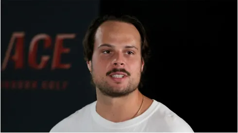 Auston Matthews of the Toronto Maple Leafs attends the 2022 NHL player media tour at Encore Las Vegas on September 15, 2022 in Las Vegas, Nevada.