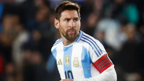 Lionel Messi of Argentina looks on during the South American FIFA World Cup 2026 Qualifier match.
