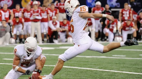 Hunter Lawrence #15 of the Texas Longhorns in 2009.