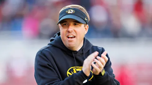 Eli Drinkwitz at Donald W. Reynolds Razorback Stadium