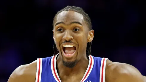 Tyrese Maxey #0 of the Philadelphia 76ers.