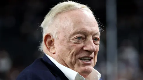 Dallas Cowboys owner Jerry Jones at Allegiant Stadium on November 17, 2025.