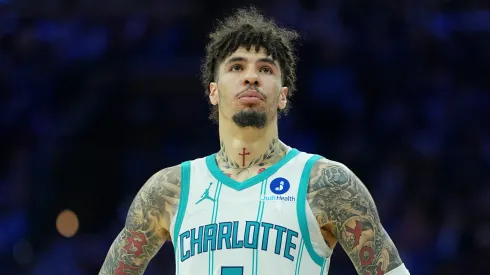 LaMelo Ball during an NBA game with the Hornets.