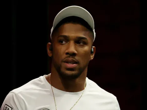 Anthony Joshua fires warning to Jake Paul in first faceoff ahead of star-studded bout