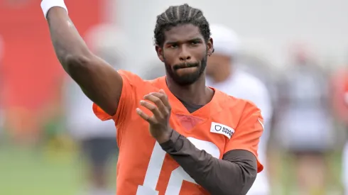 Quarterback Shedeur Sanders #12 of the Cleveland Browns