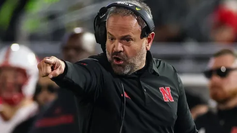 Head coach Matt Rhule of the Nebraska Cornhuskers.