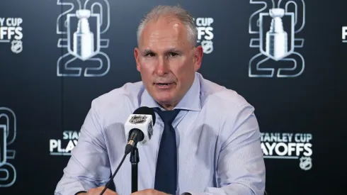 Head Coach Craig Berube of the Toronto Maple Leafs .