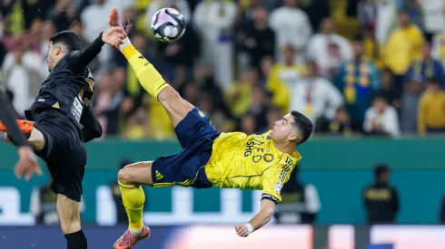 Cristiano Ronaldo of team Al-Nassr FC scores.