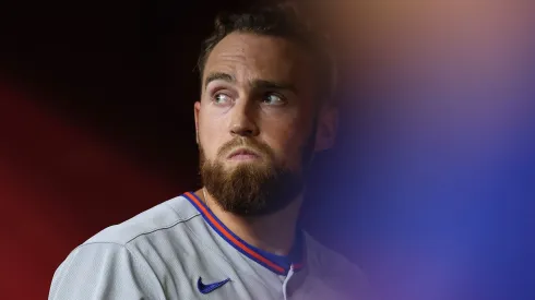 Brandon Nimmo during a game at Chase Field on May 05, 2025 in Phoenix, Arizona.