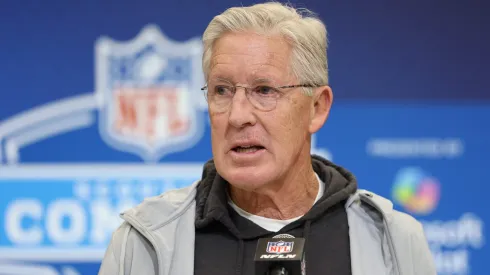 Head coach Pete Carroll of the Las Vegas Raiders