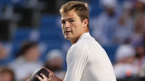 Drake Maye #10 of the New England Patriots.