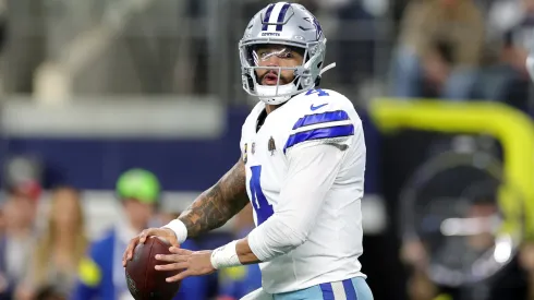 Dak Prescott #4 of the Dallas Cowboys in 2025.