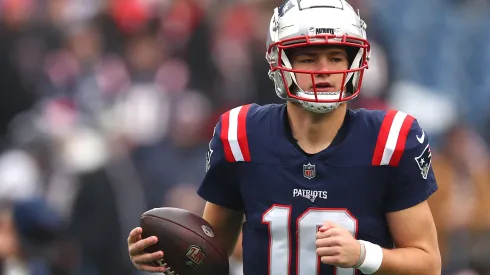 Drake Maye #10 of the New England Patriots