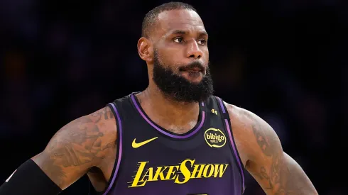 LeBron James #23 of the Los Angeles Lakers.