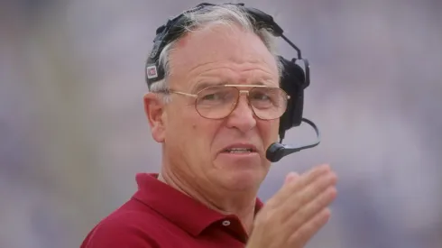 Head coach Mike Price of the Washington State Cougars in 1998.