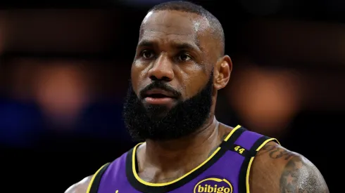 LeBron James #23 of the Los Angeles Lakers in 2025.