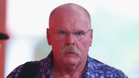 Andy Reid walking into Arrowhead.