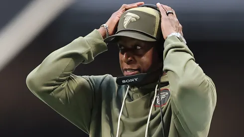 Head coach Raheem Morris of the Atlanta Falcons.