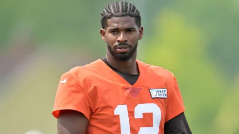 Quarterback Shedeur Sanders #12 of the Cleveland Browns.