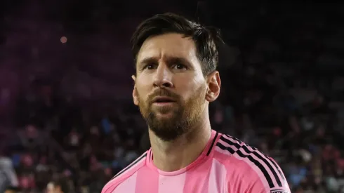 Lionel Messi of Inter Miami prior to an MLS game.