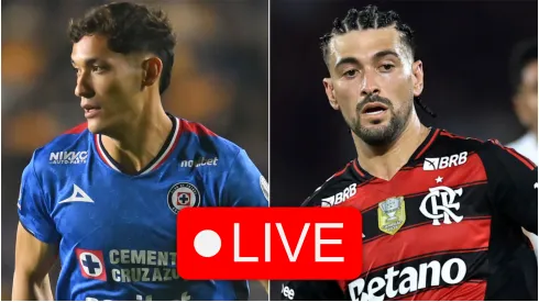 Jesús Orozco of Cruz Azul and Giorgian De Arrascaeta of Flamengo.