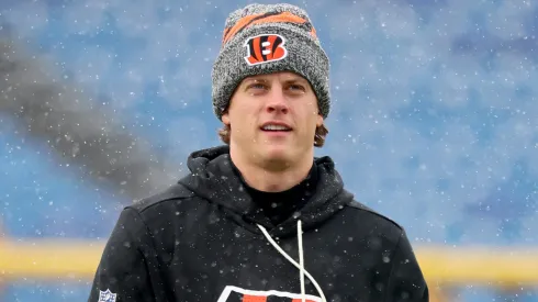 Joe Burrow #9 of the Cincinnati Bengals looks on.