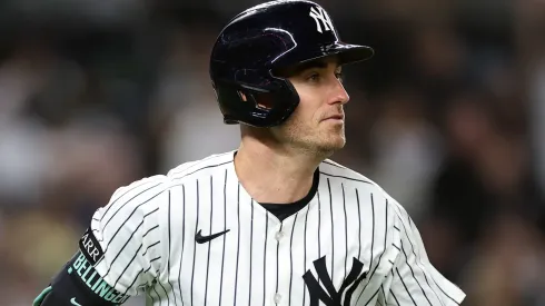 Cody Bellinger #35 of the New York Yankees in action during the game.