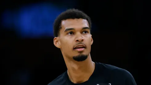 Victor Wembanyama #1 of the San Antonio Spurs.