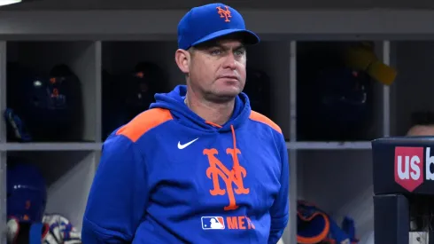 Manager Carlos Mendoza #64 of the New York Mets.