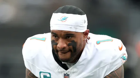 Tua Tagovailoa at MetLife Stadium on December 07, 2025