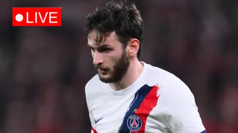 Khvicha Kvaratskhelia of Paris Saint-Germain runs.