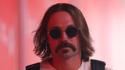 Gardner Minshew arrives prior to a game against the Baltimore Ravens.