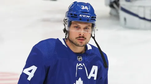 Auston Matthews at Scotiabank Arena in Toronto, Ontario, Canada.