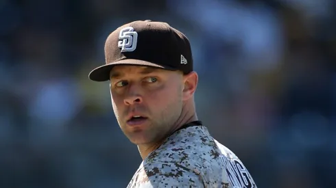 Michael King during the 9th of a game vs the Rockies on April 13, 2025 in San Diego.