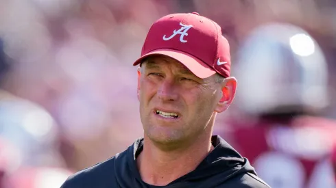 Kalen Deboer at Williams-Brice Stadium on October 25, 2025 in Columbia, South Carolina.