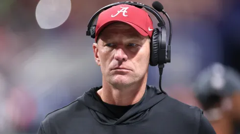 Head coach Kalen Deboer of the Alabama Crimson Tide.