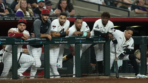 Arizona Diamondbacks- players in the bullpen.