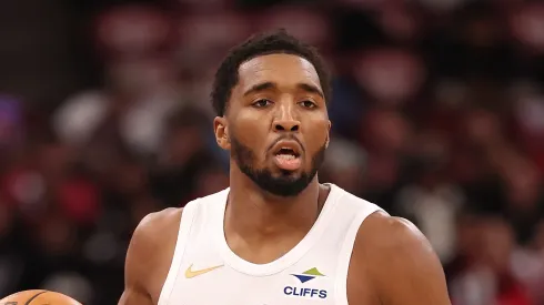 Donovan Mitchell #45 of the Cleveland Cavaliers.