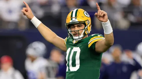 Jordan Love #10 of the Green Bay Packers in 2024.