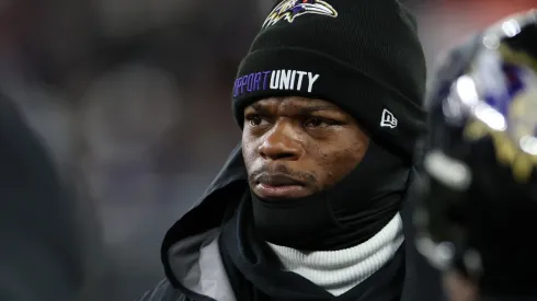 Lamar Jackson #8 of the Baltimore Ravens.